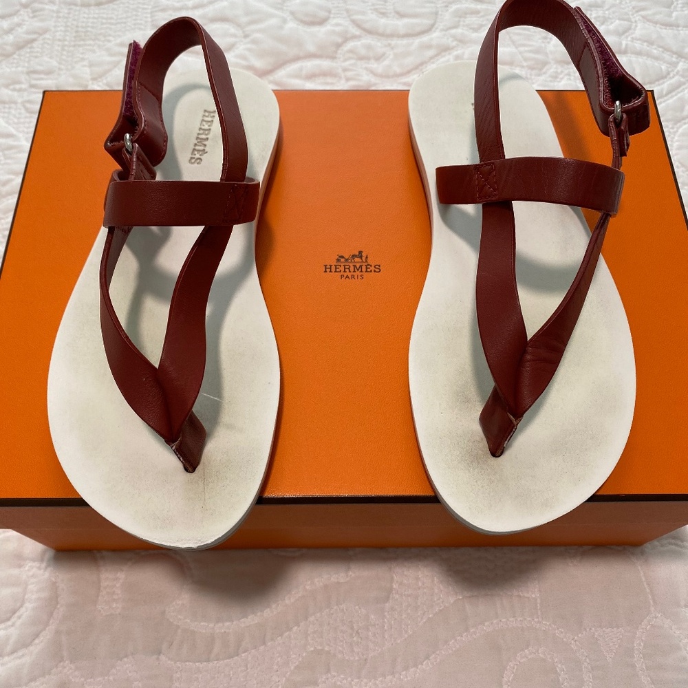 Hermes Leather Sandals